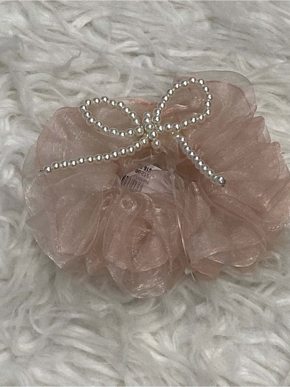 Urban Outfitters Pink Tulle Scrunchie